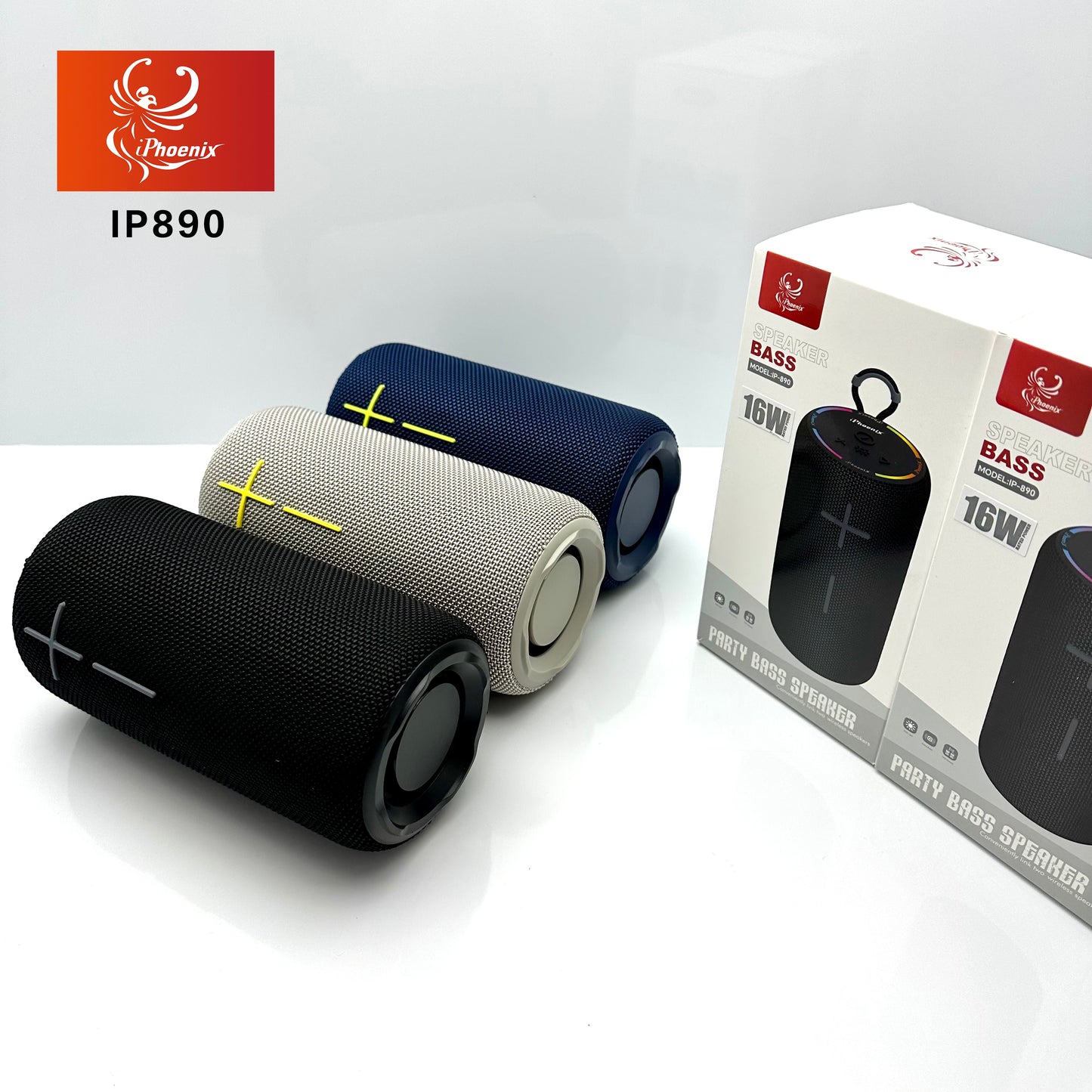WATER RESISTANT WIRELESS PORTABLE SPEAKER IP-890