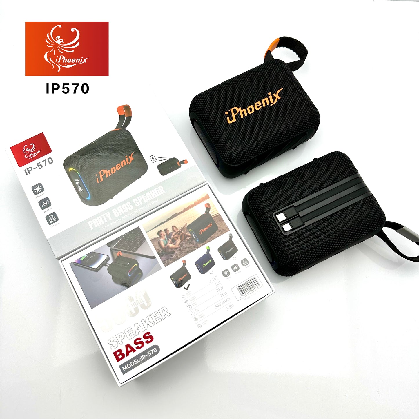 POWER BANK MINI SPEAKER WITH 25HR BATTERY IP-570