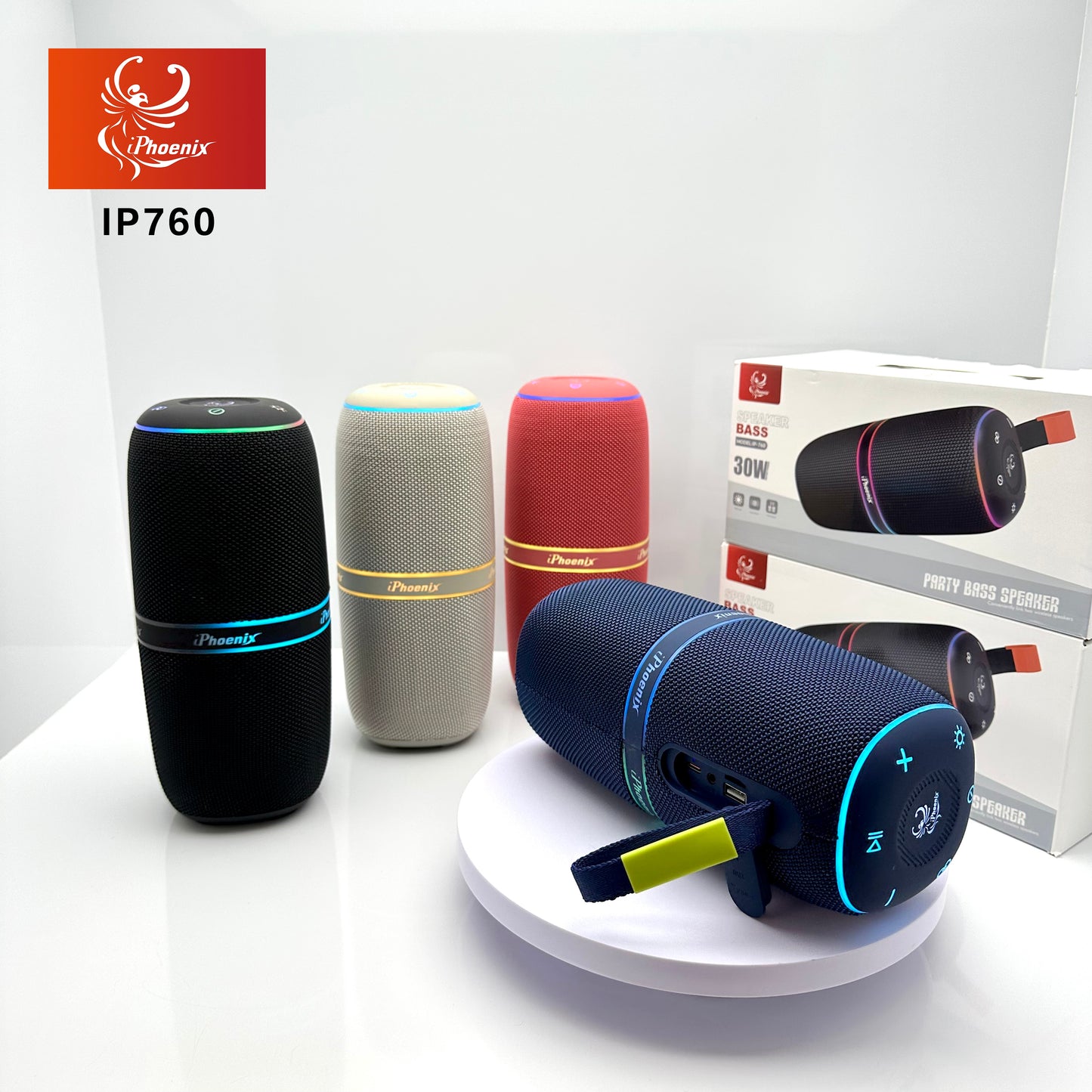 LED PORTABLE SPEAKER WITH LONG LASTING BATTERY IP 760