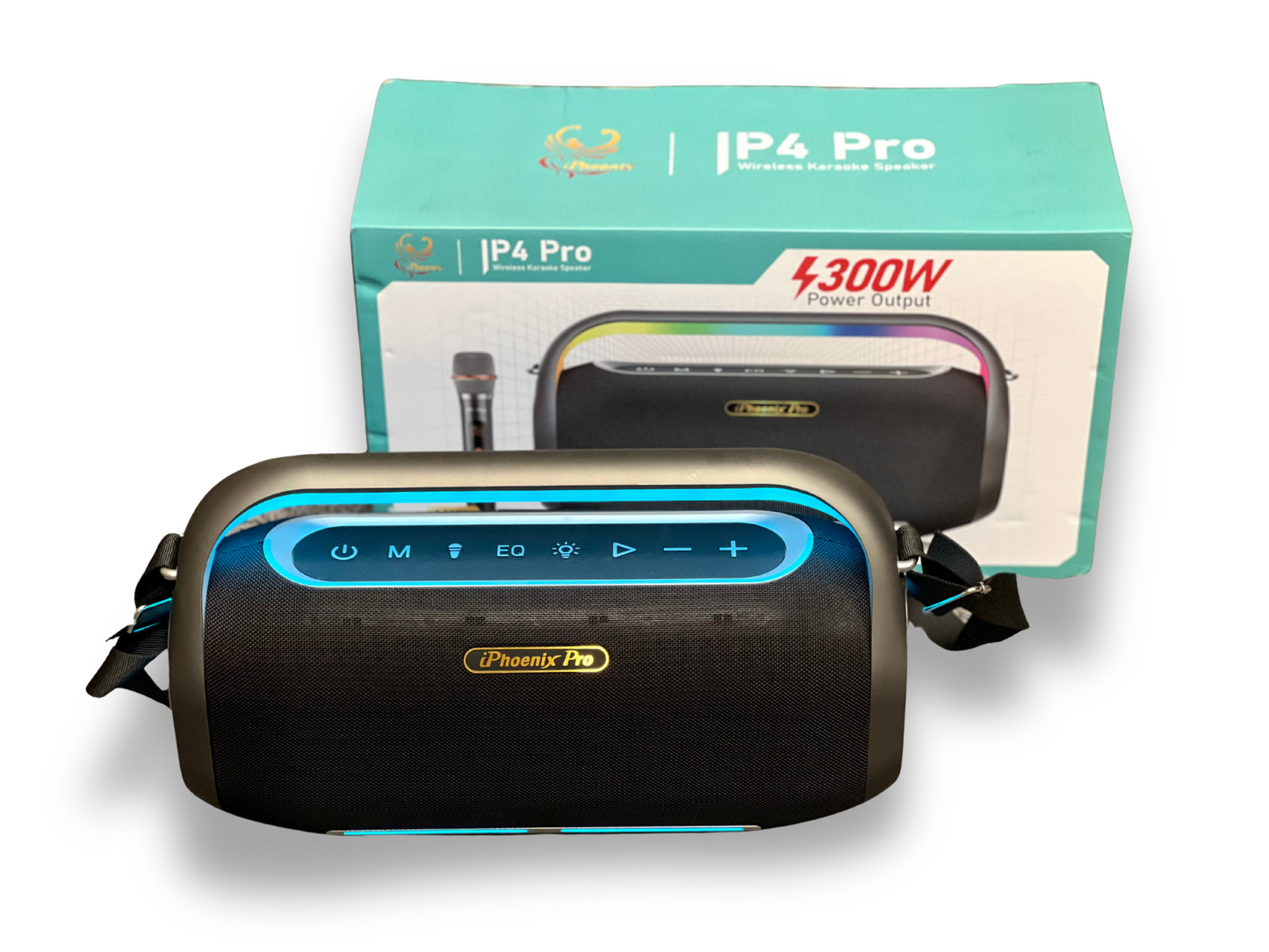 IP4 Pro 300W Wireless Karaoke Speaker with Microphone