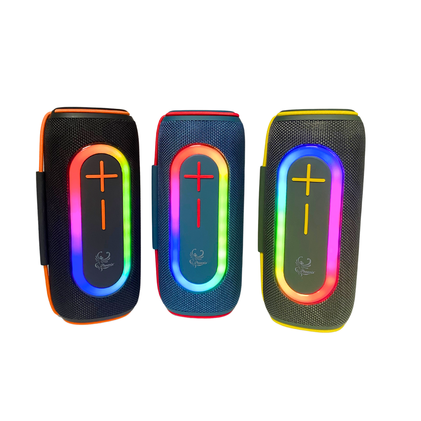 IP-390 PORTABLE OUTDOOR SPEAKER, DUST AND WATER RESISTANT WITH LED LIGHTS
