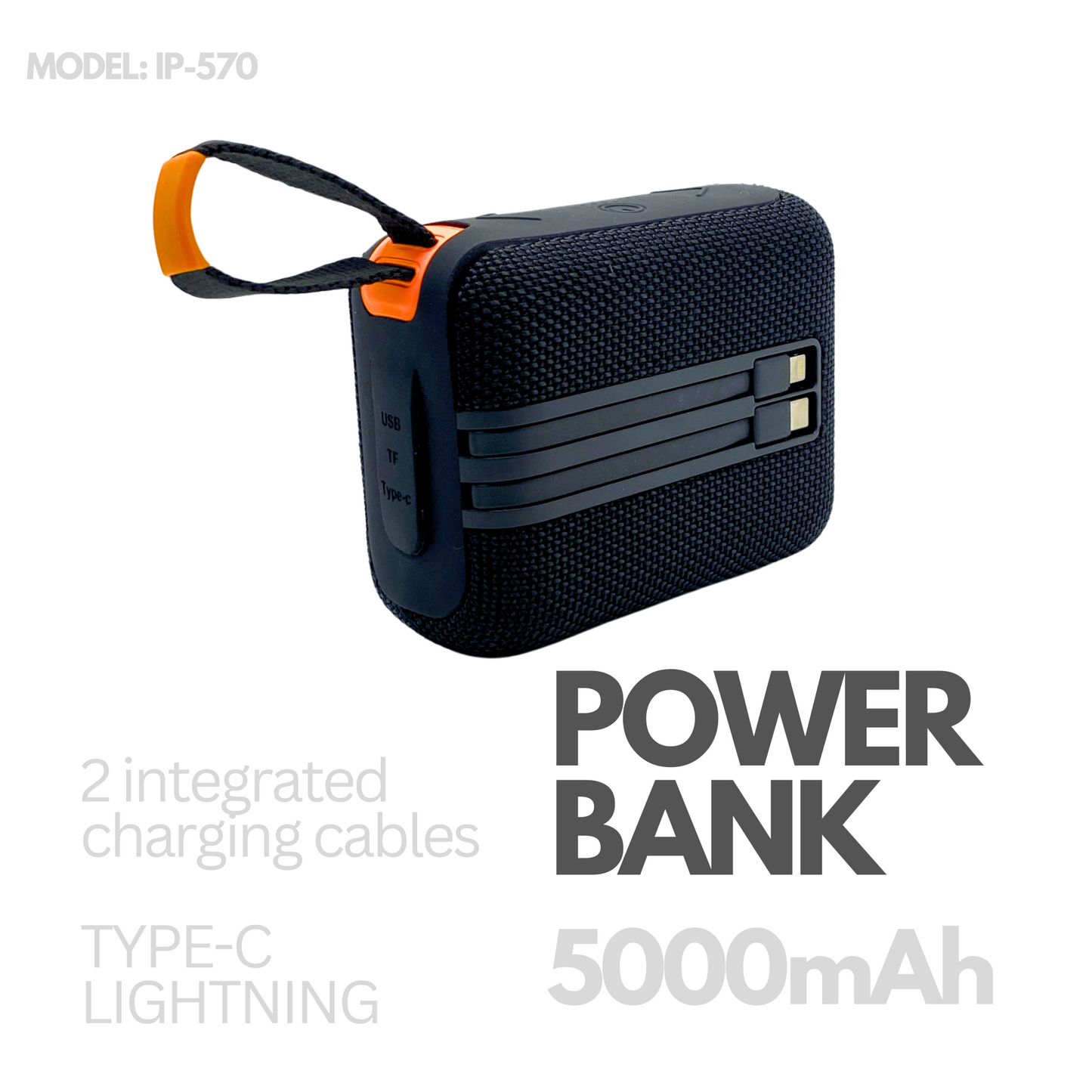 POWER BANK MINI SPEAKER WITH 25HR BATTERY IP-570