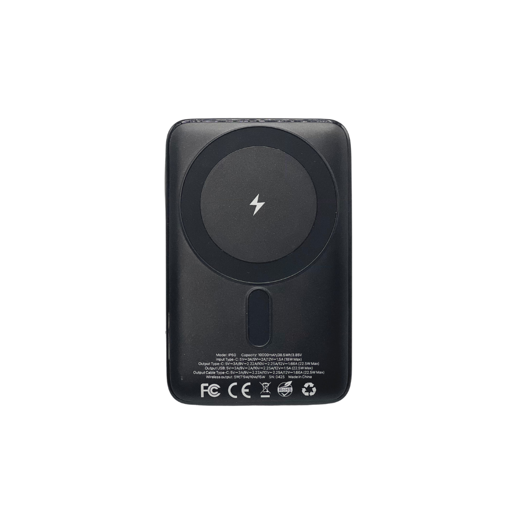 IP-60 Wireless Charging 15W Power Bank with Phone Holder