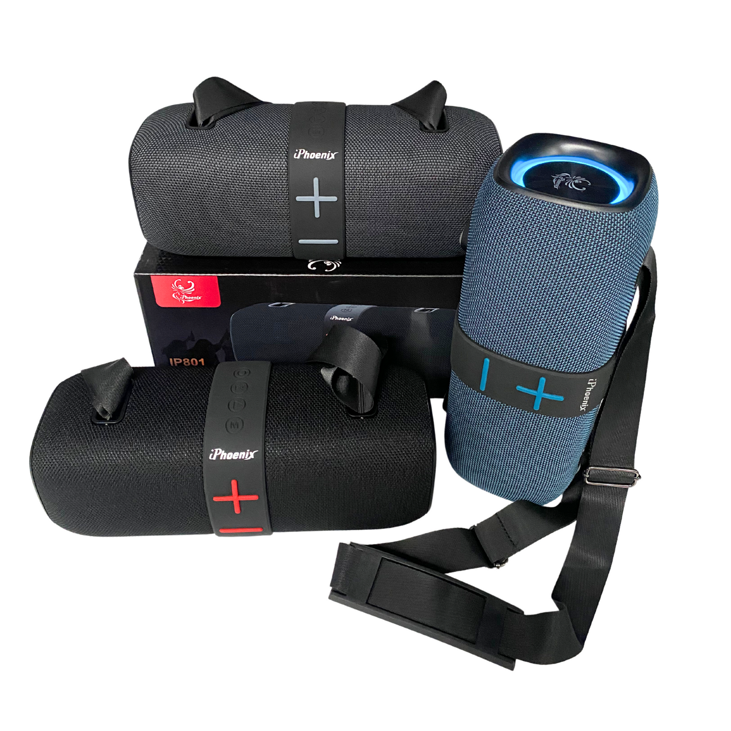 IP-801 OUTDOOR PORTABLE SPEAKER WITH TWS AND LED LIGHTS