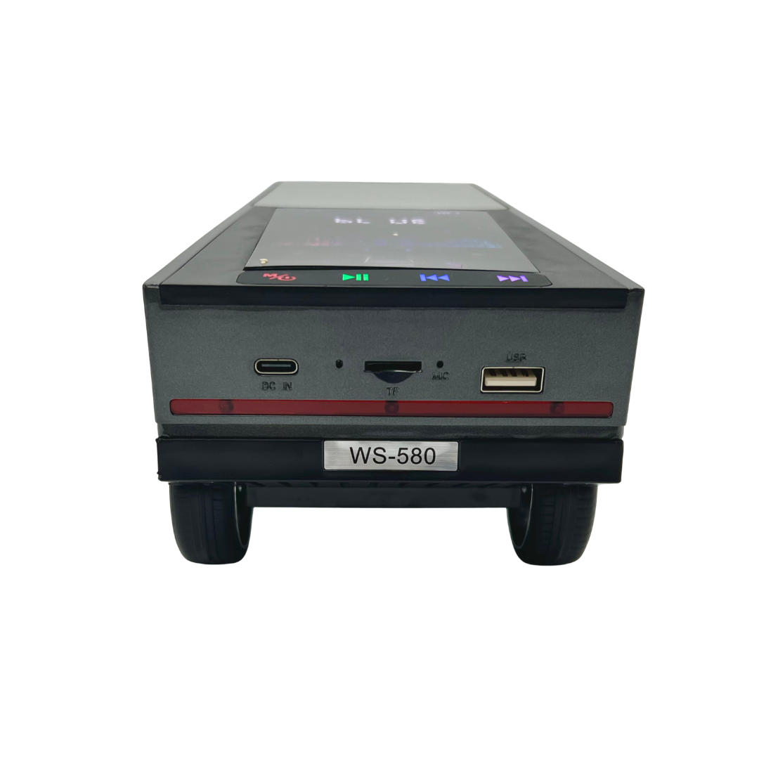WS-580 CAR Speaker with Large LED Color Screen