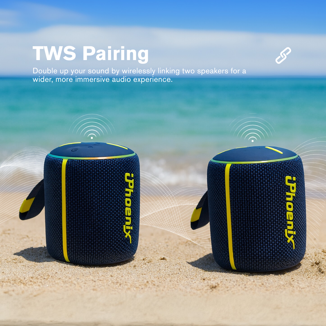 MINI PORTABLE OUTDOOR SPEAKER WITH LED LIGHTS IP-670