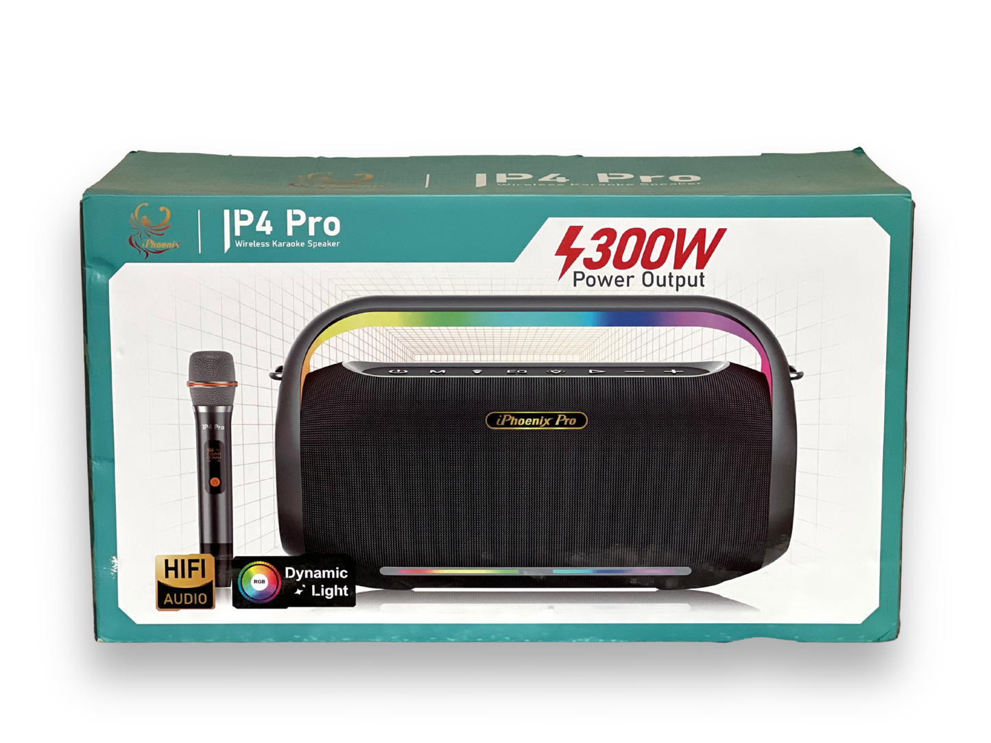 IP4 Pro 300W Wireless Karaoke Speaker with Microphone