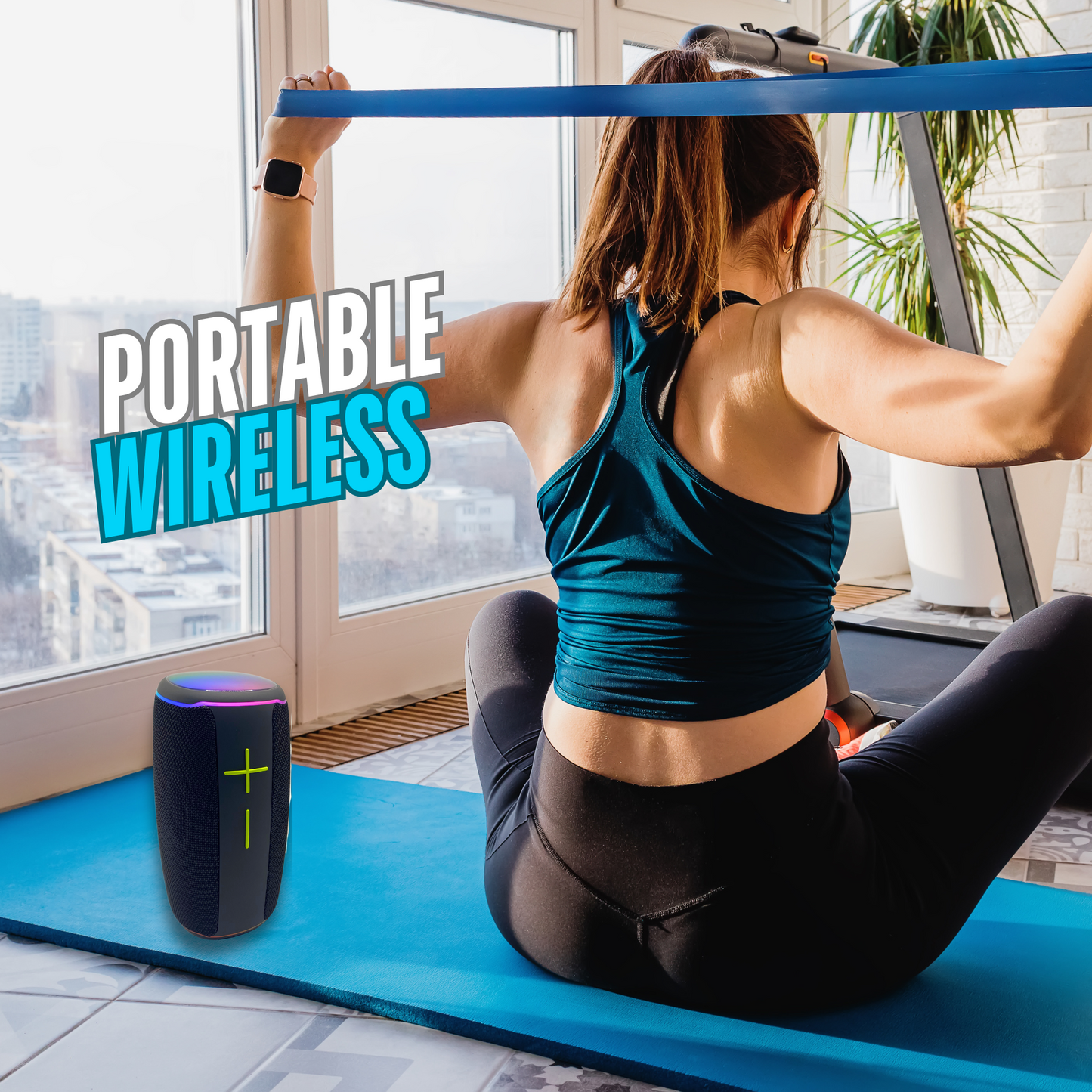 IP-770 NEW portable speaker with long lasting 12hr battery life and beautiful LED design