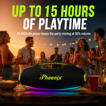 IPHOENIX IP-8910 200W BOOMBOX WITH XBASS, KARAOKE & amp; IPX6
