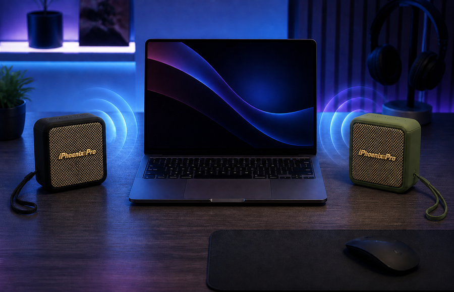 TWO SPEAKERS.