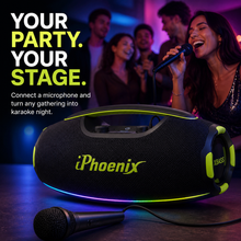IPHOENIX IP-8910 200W BOOMBOX WITH XBASS, KARAOKE & amp; IPX6
