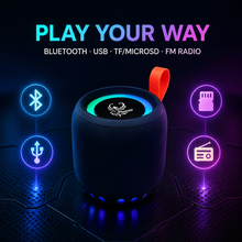 combo Iphoenix IP-470 Mini Bluetooth Speaker with RGB Lights, TWS & IPX6