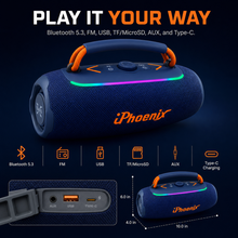 iPHOENIX IP-830 40W PORTABLE SPEAKER WITH RGB, TWS & IPX6