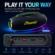 IPHOENIX IP-8910 200W BOOMBOX WITH XBASS, KARAOKE & amp; IPX6