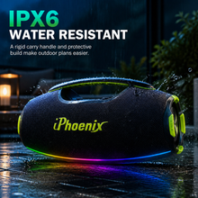 IPHOENIX IP-8910 200W BOOMBOX WITH XBASS, KARAOKE & amp; IPX6