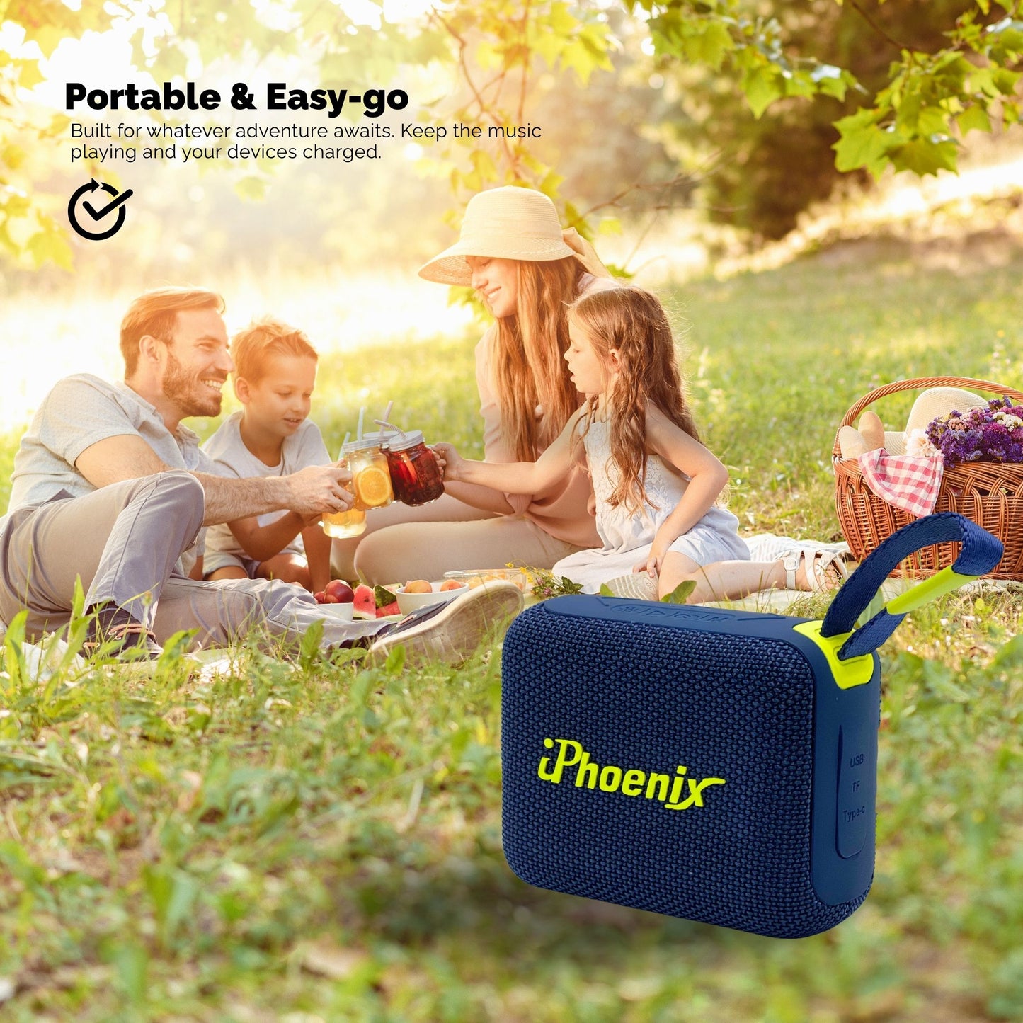 POWER BANK MINI SPEAKER WITH 25HR BATTERY IP-570