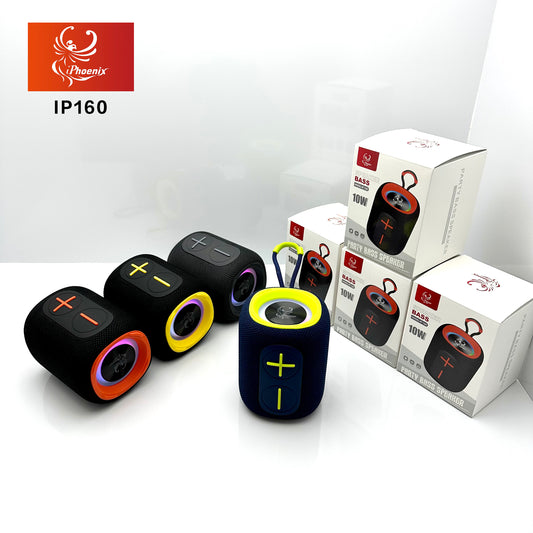 TRAVEL MINI SPEAKER/LED LIGHTS/ BT/USB/TWS/FM IP-160