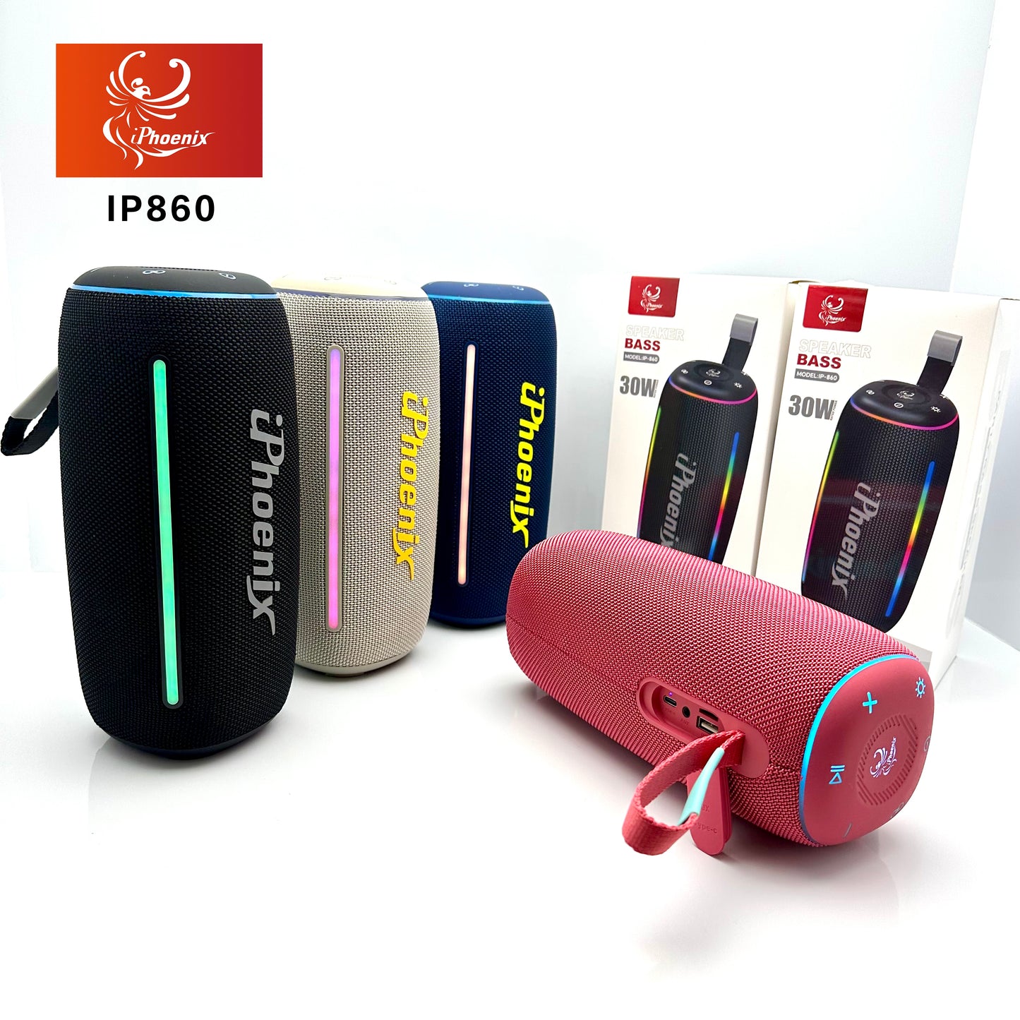 POWERFUL PORTABLE SPEAKER IP-860 TWS COMPATIBLE