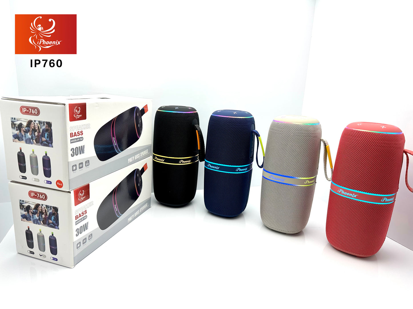 LED PORTABLE SPEAKER WITH LONG LASTING BATTERY IP 760