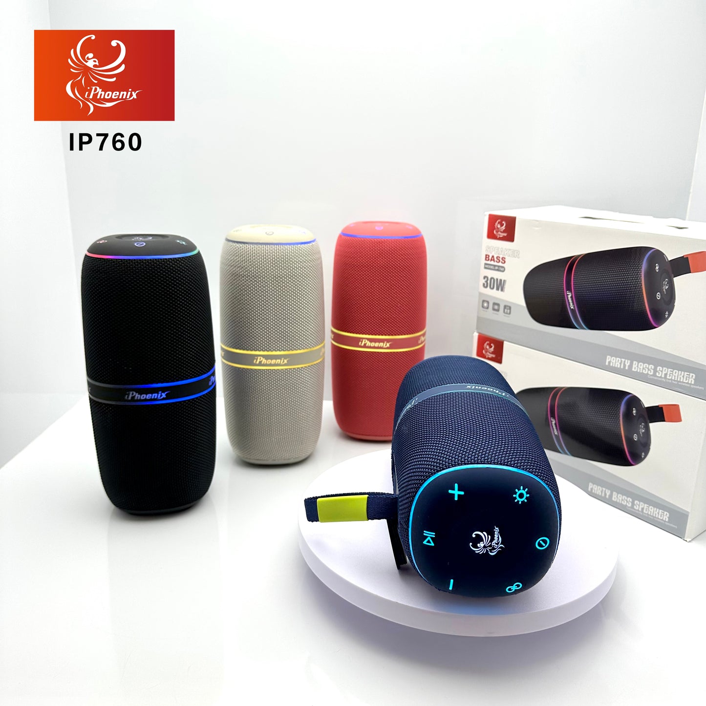 LED PORTABLE SPEAKER WITH LONG LASTING BATTERY IP 760