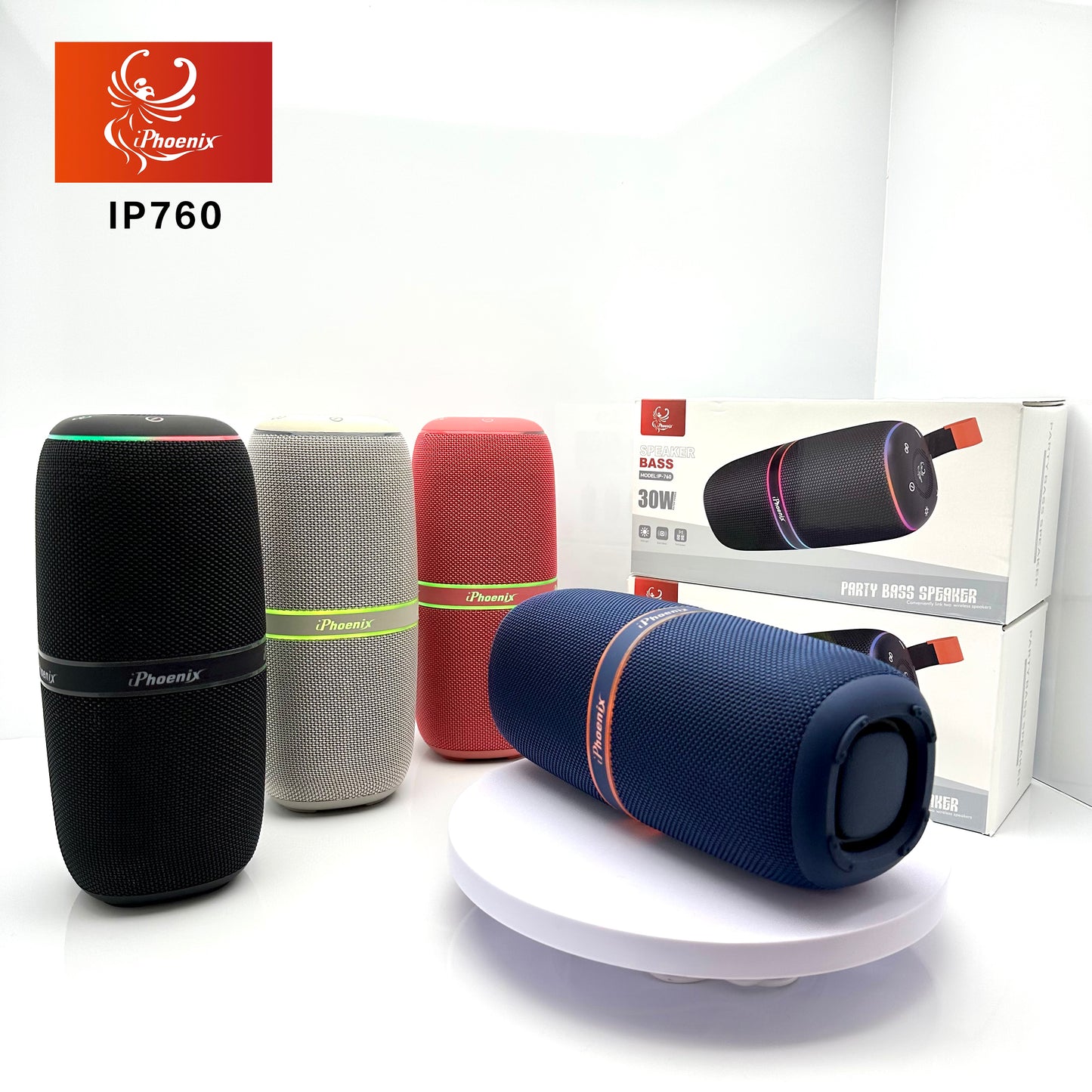 LED PORTABLE SPEAKER WITH LONG LASTING BATTERY IP 760