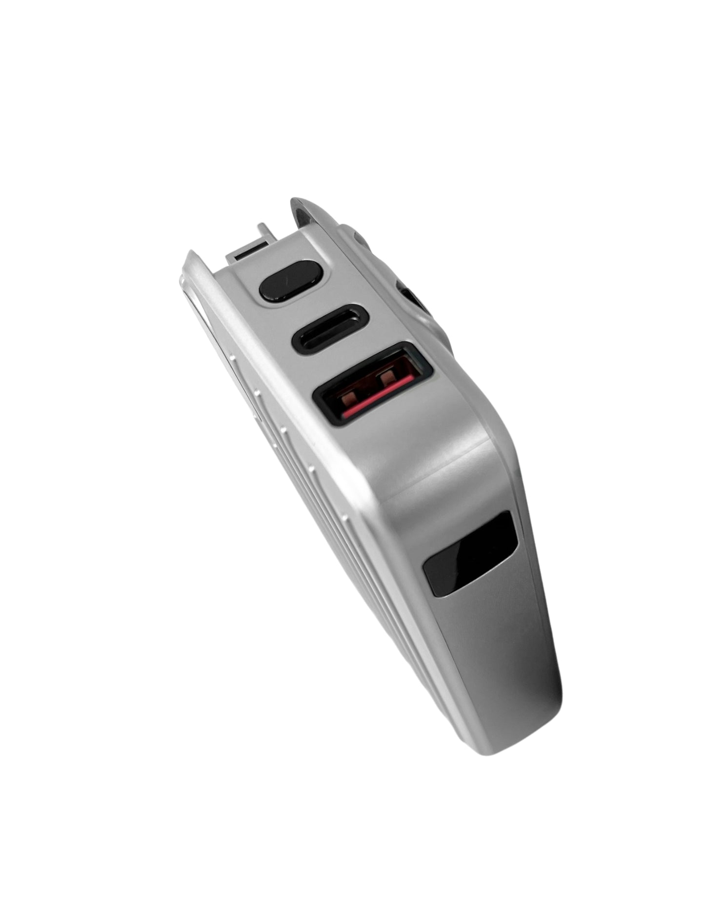 IP-70 Multi Functional Charging Power Bank with AC Adapter - Silver