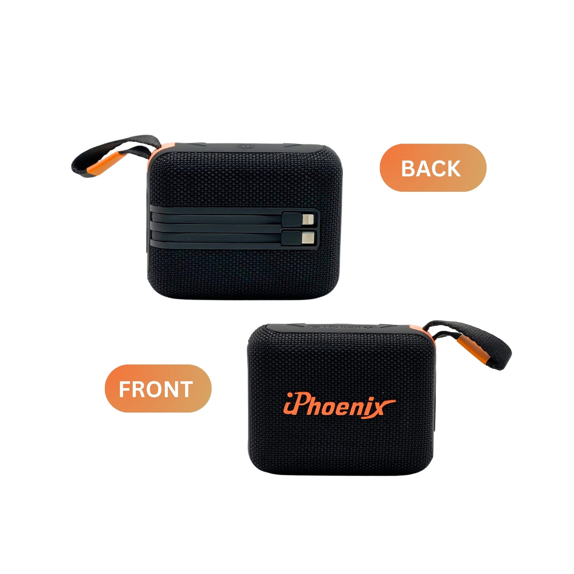 IP-570 2 IN 1 POWER BANK & MINI SPEAKER WITH 25HR BATTERY - Black