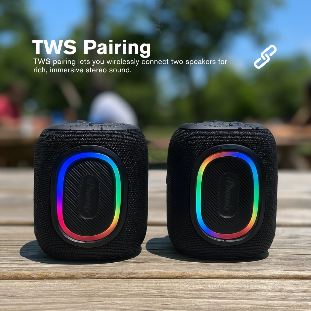 IP 190 Bluetooth Speaker with Radio IPX6 WaterProof and Rechargable