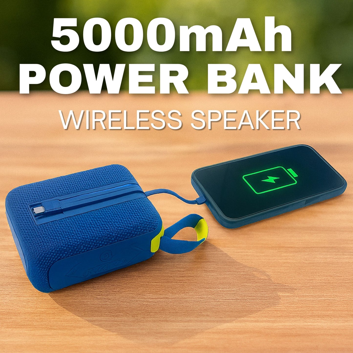 POWER BANK MINI SPEAKER WITH 25HR BATTERY IP-570