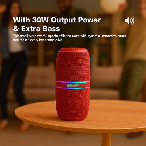 LED PORTABLE SPEAKER WITH LONG LASTING BATTERY IP 760