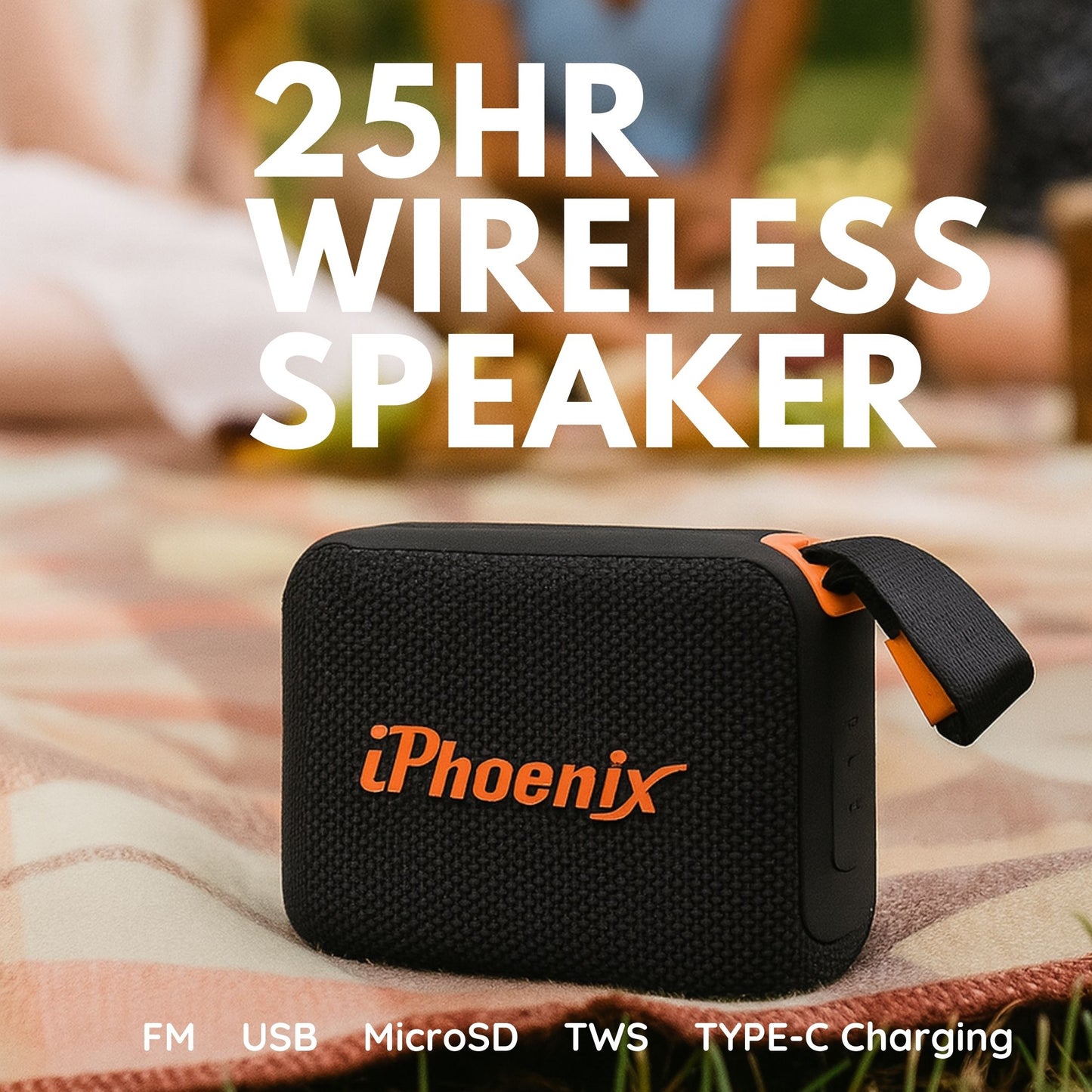 POWER BANK MINI SPEAKER WITH 25HR BATTERY IP-570