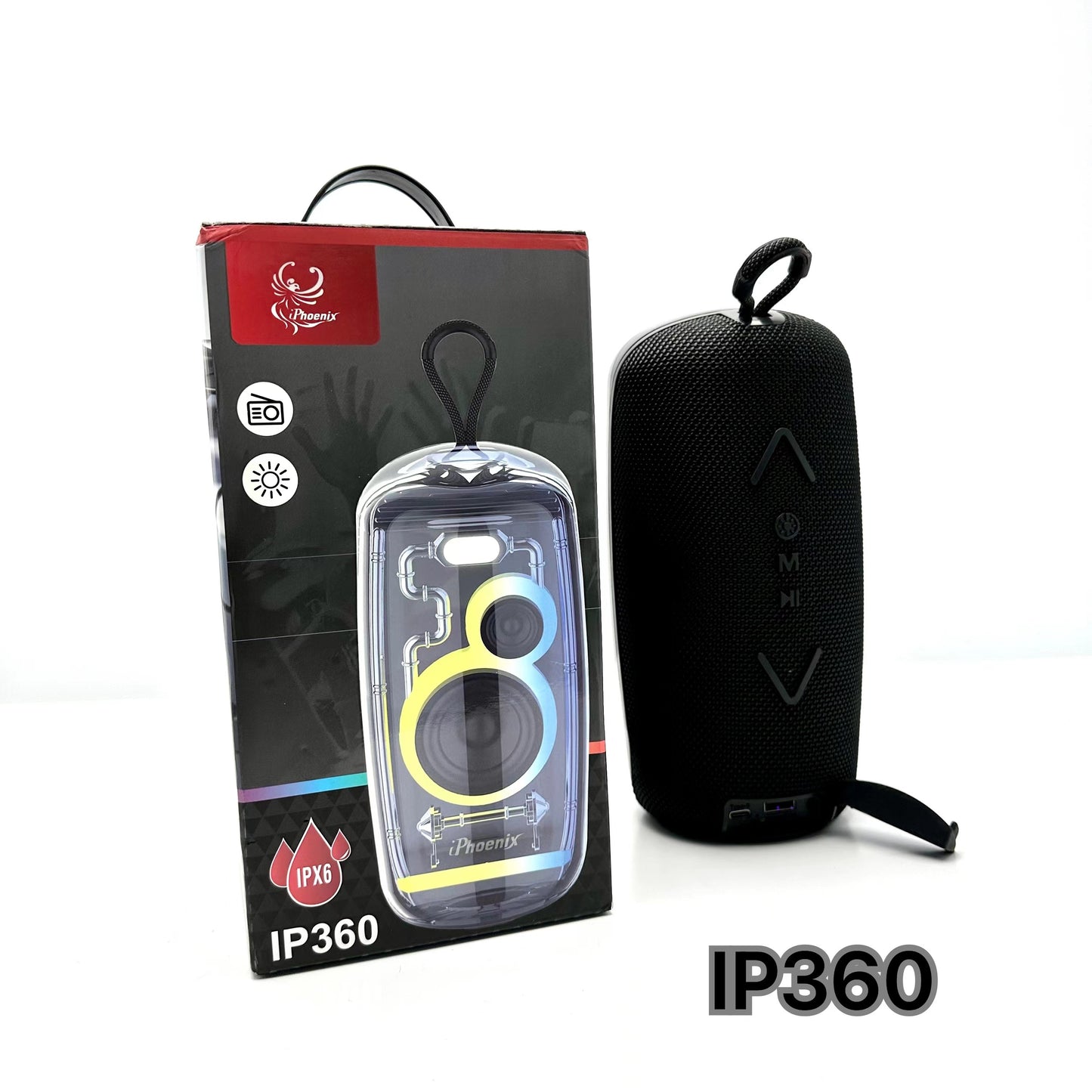 IP 360 Bluetooth Light Up Speaker with Radio