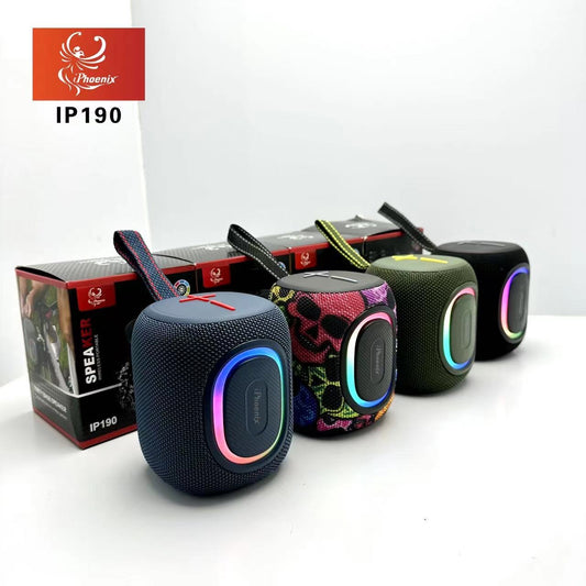 IP 190 Bluetooth Speaker with Radio IPX6 WaterProof and Rechargable