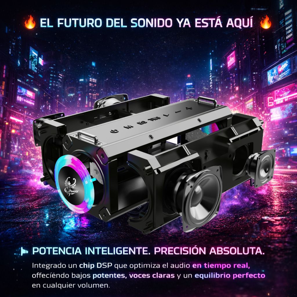 IP-10 Pro Wireless Karaoke Speaker with 120W Power Output