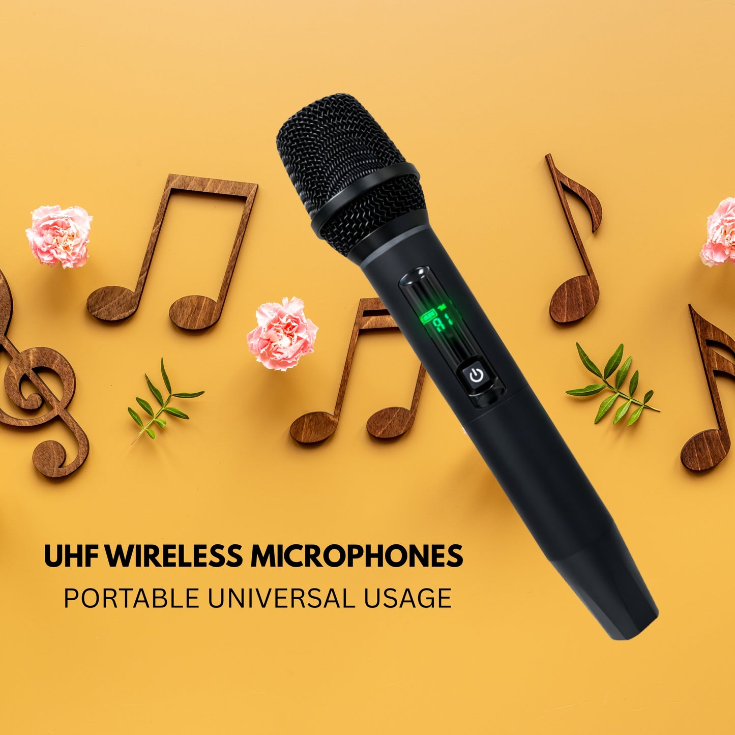 CQA-J01A UHF WIRELESS MICROPHONES PORTABLE UNIVERSAL USAGE