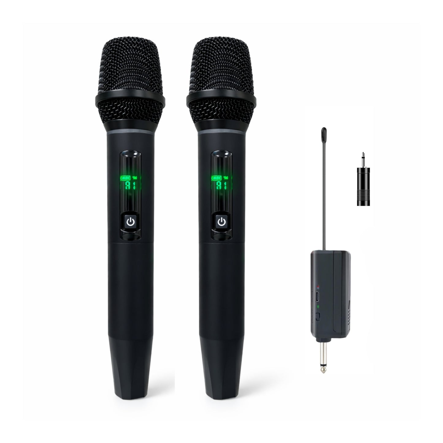 CQA-J01B UHF DUAL WIRELESS MICROPHONES PORTABLE UNIVERSAL USAGE