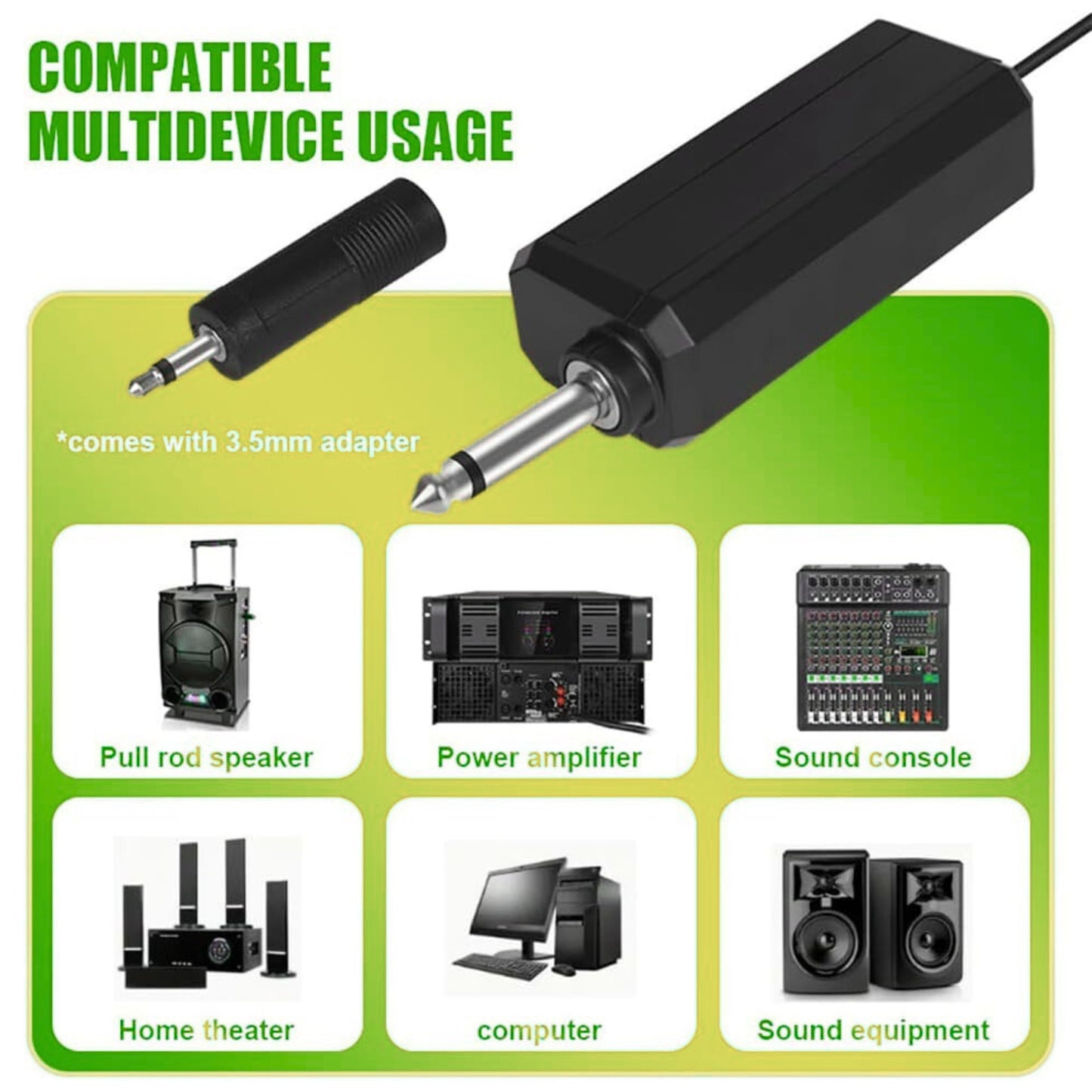 CQA-J01B UHF DUAL WIRELESS MICROPHONES PORTABLE UNIVERSAL USAGE