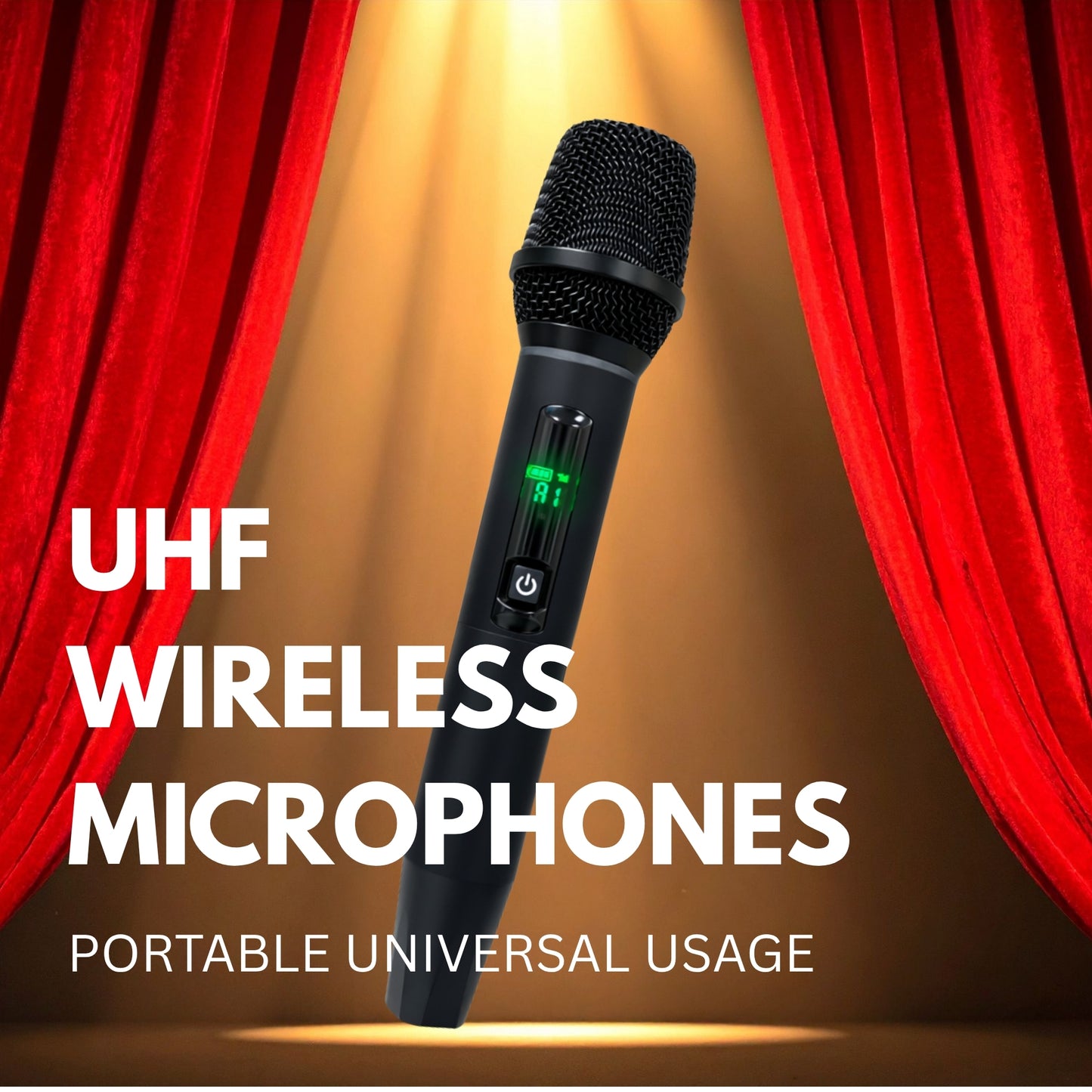 CQA-J01A UHF WIRELESS MICROPHONES PORTABLE UNIVERSAL USAGE