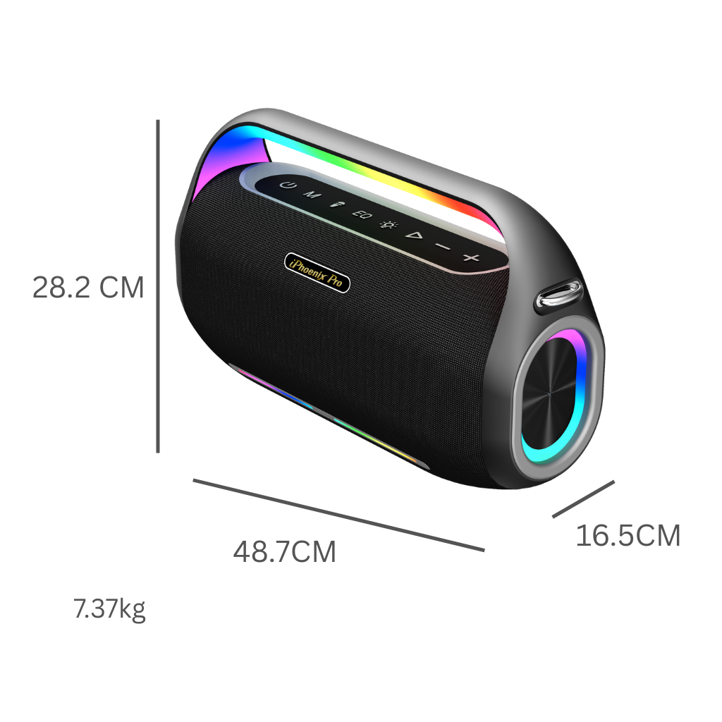 IP-4 PRO 8 Hrs/300W Output / 30000 mAh Wireless UHF Microphone Karaoke Speaker with Remote