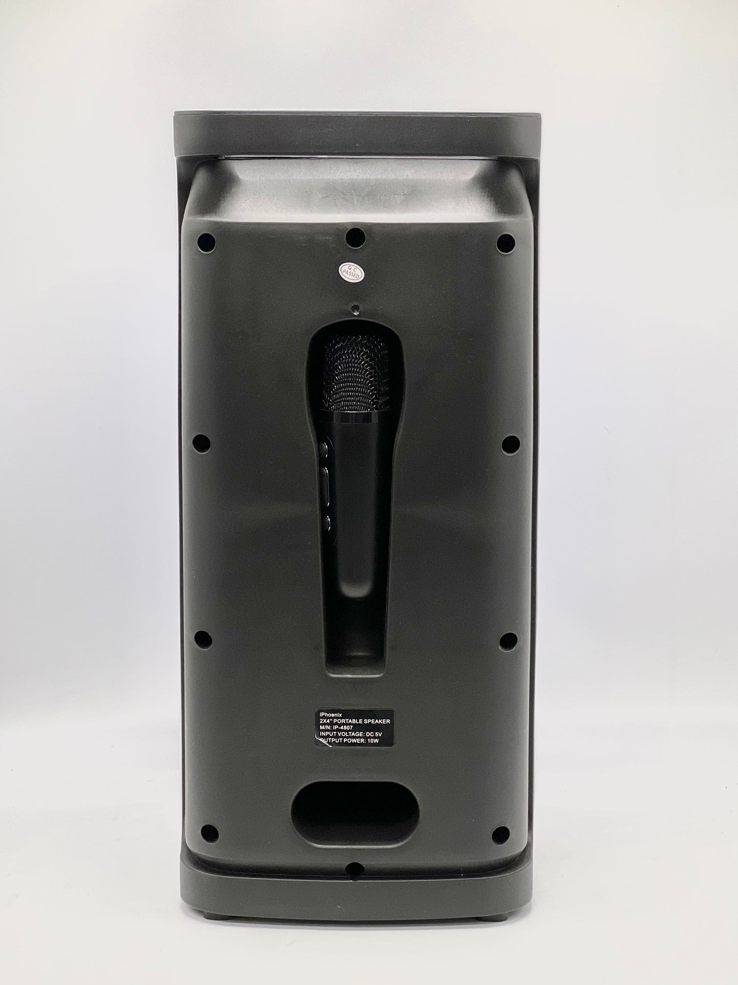 IP-4807 Dual 4" Speaker with LED Lights and Microphone