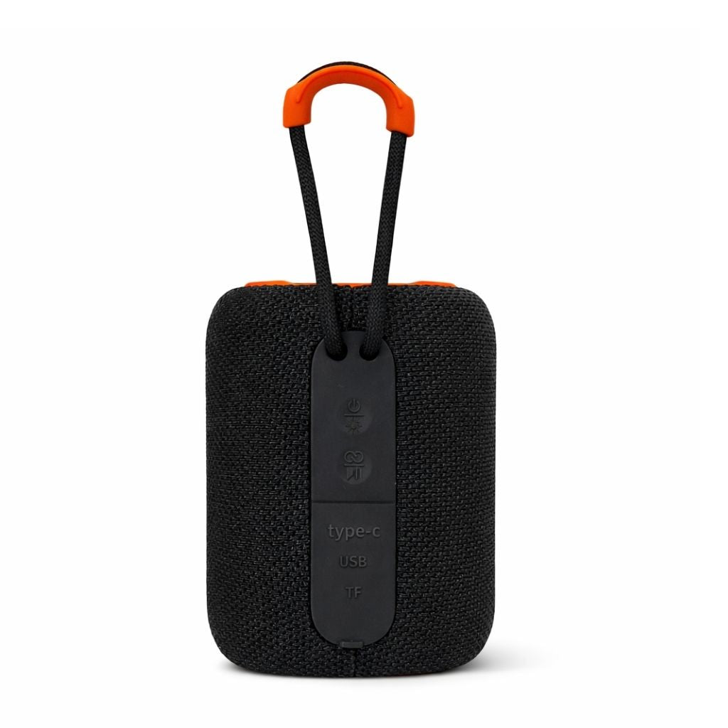 IP-160 Portable Bluetooth Wireless Speaker with RGB Lights 10W - Black & Orange