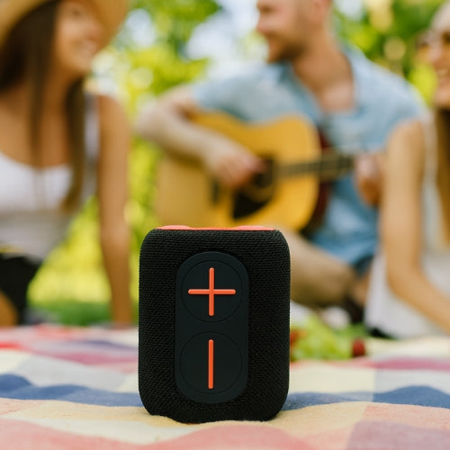 IP-160 Portable Bluetooth Wireless Speaker with RGB Lights 10W - Black & Orange