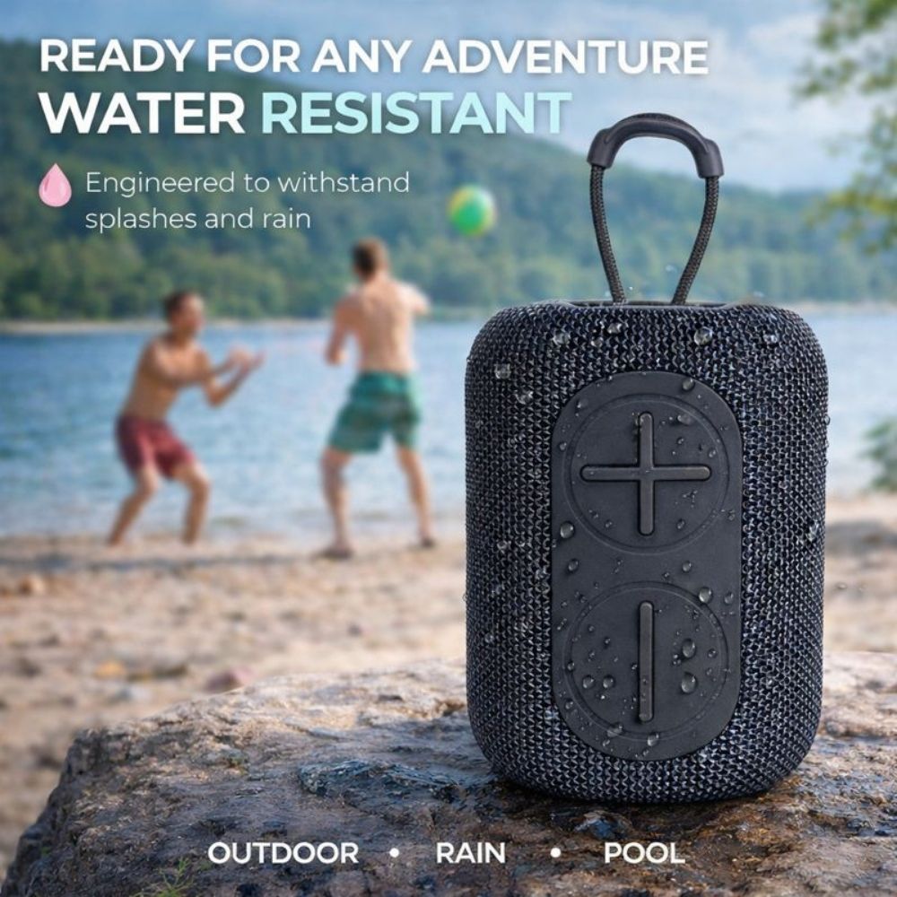 IP-160 Portable Bluetooth Wireless Speaker with RGB Lights 10W - Gray
