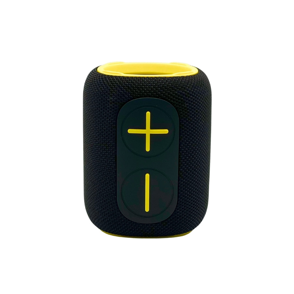 IP-160 Portable Bluetooth Wireless Speaker with RGB Lights 10W - Black & Yellow