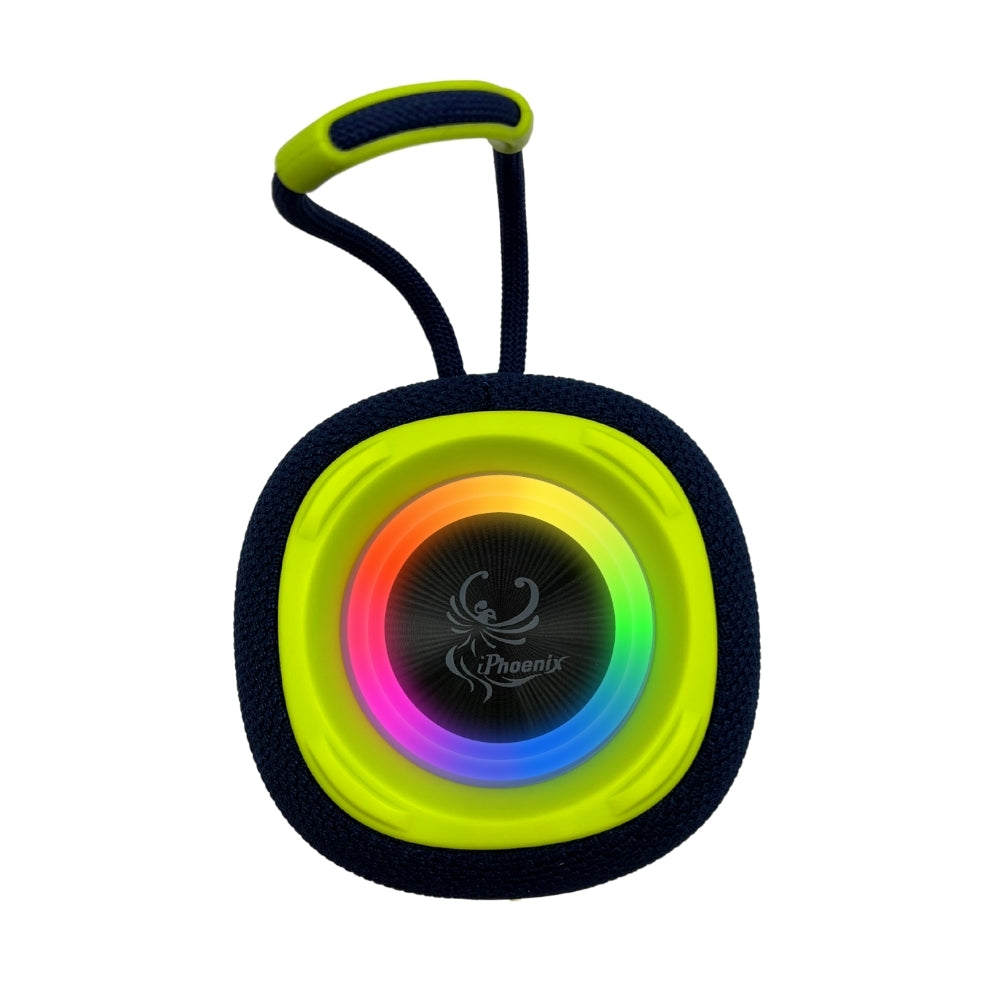 IP-160 Portable Bluetooth Wireless Speaker with RGB Lights 10W - Blue & Green