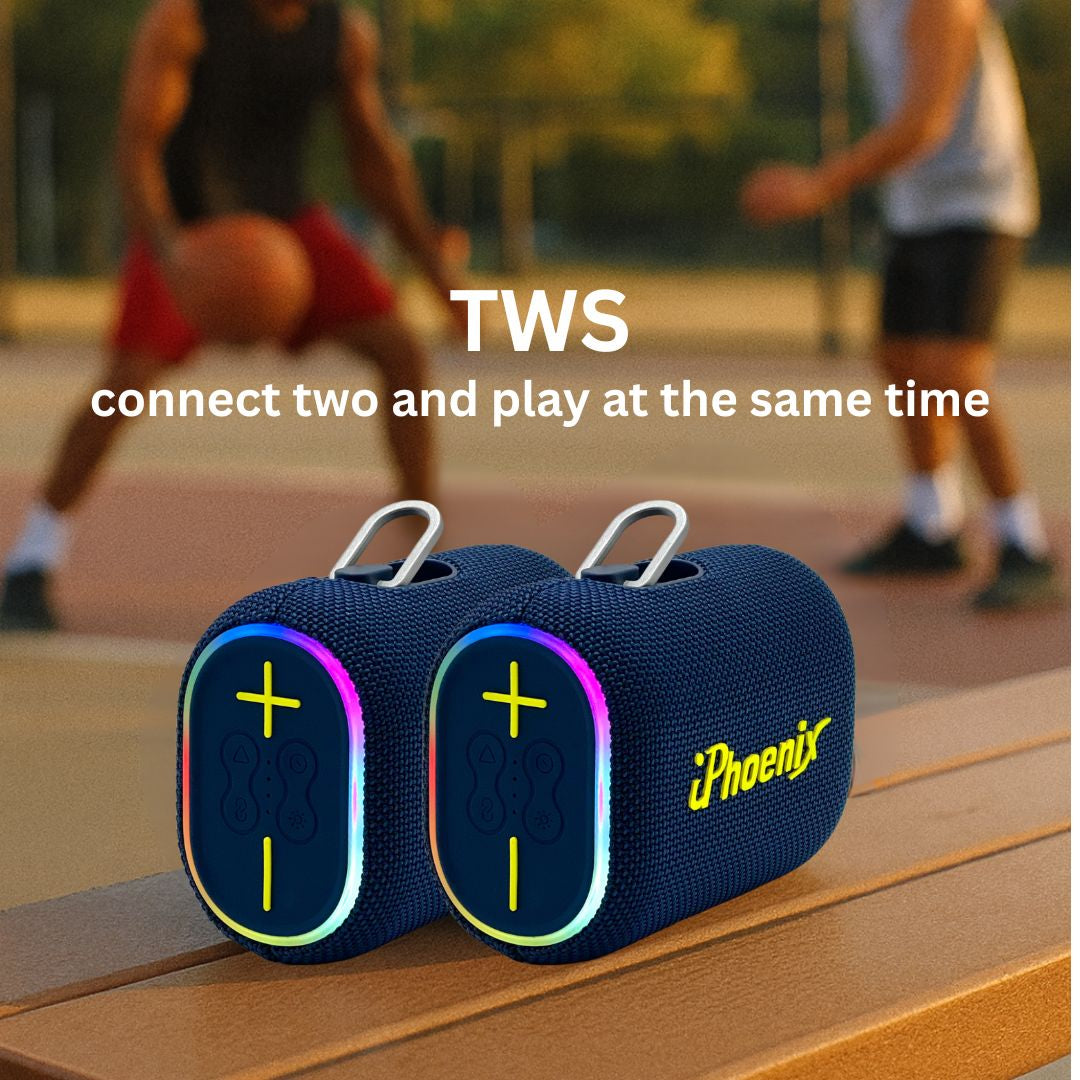IP-330 2in1 Power Bank & BT Party Bass Speaker 10W 25 Hours Playtime - Blue