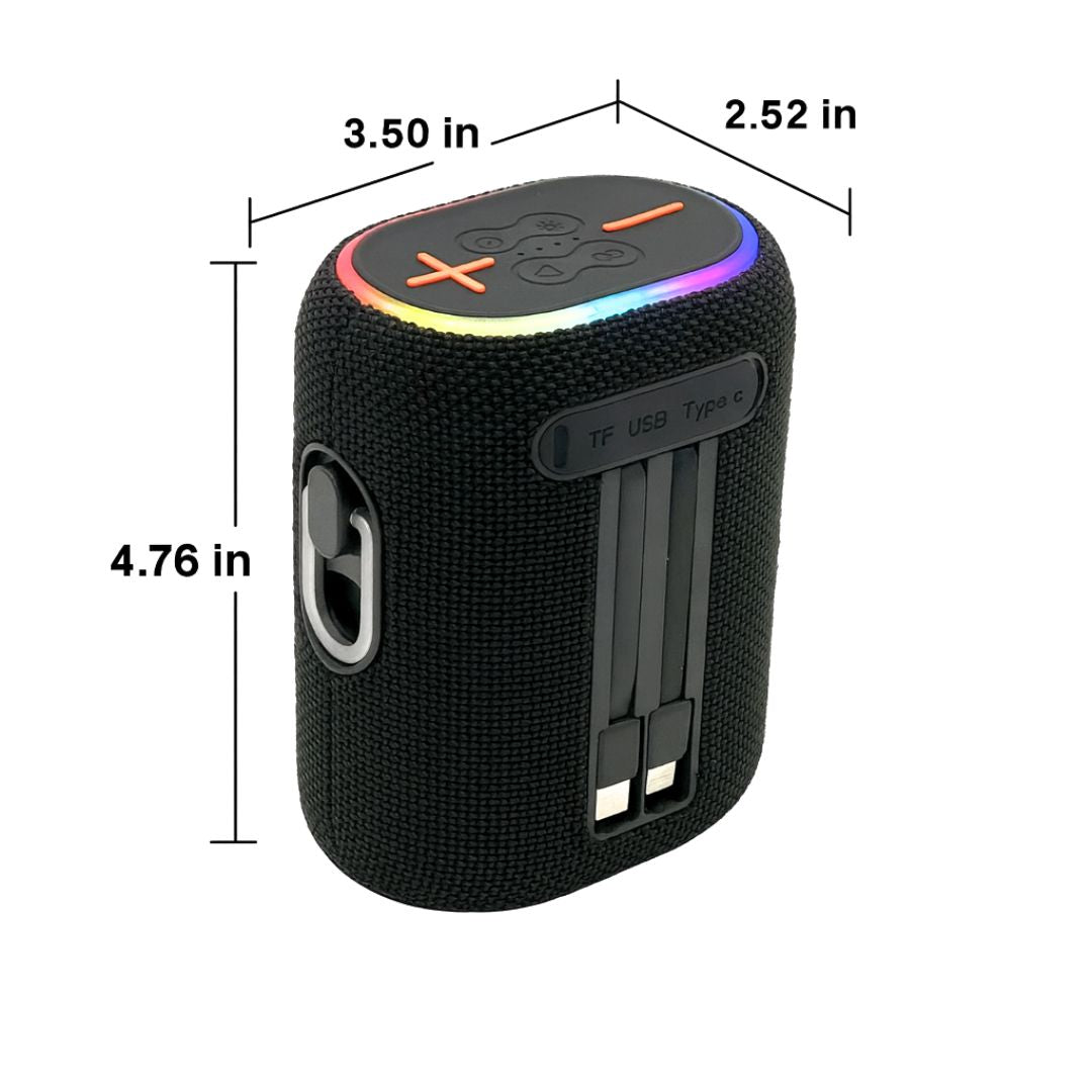 IP-330 2in1 Power Bank & BT Party Bass Speaker 10W 25 Hours Playtime - Gray