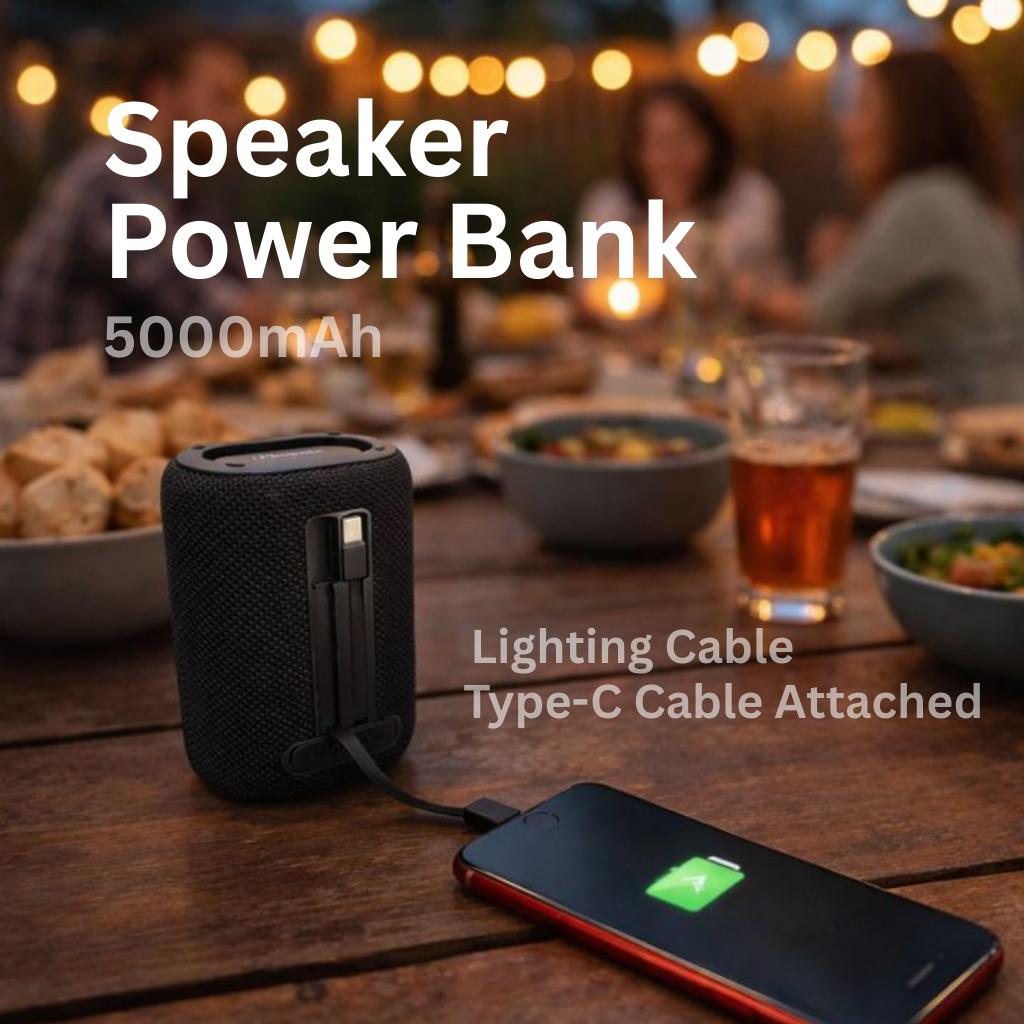 IP-330 Party Bass Speaker and Portable Power Bank