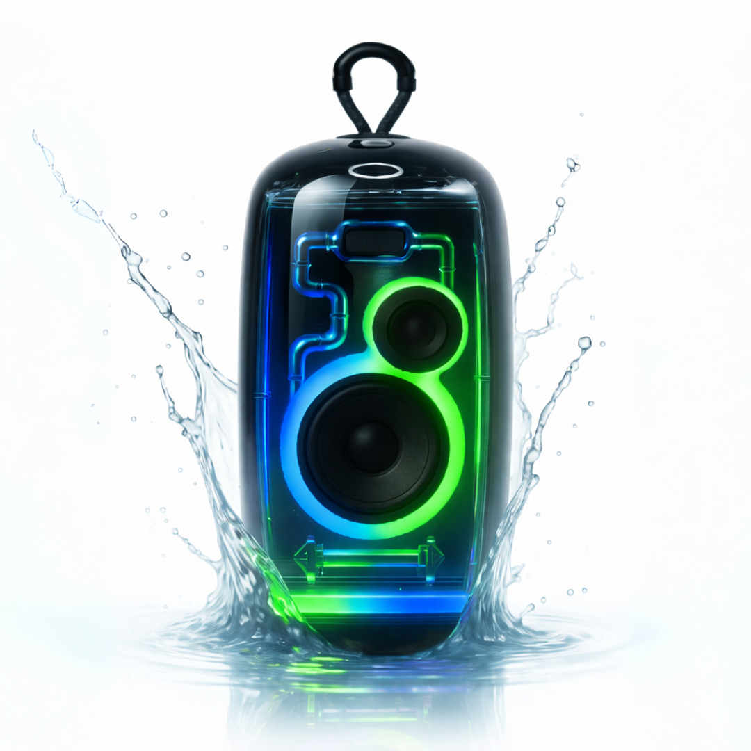 IP 360 Bluetooth RGB Light FM TWS Pairing Water Resistant 2400 mAh - Gray