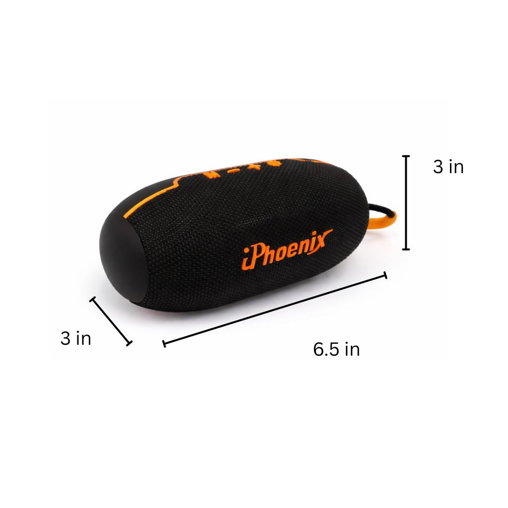 IP-370 Bluetooth RGB Lights 2000 mAh Battery FM USB TWS Speaker 6 Hours Playtime - Black